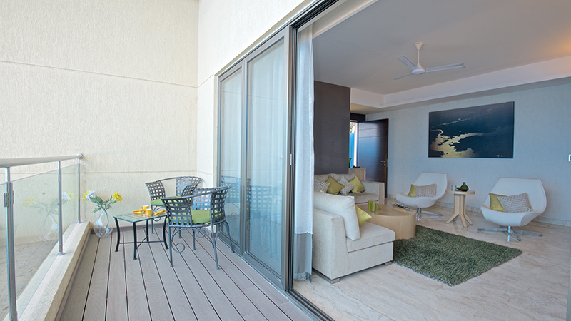 Living and Balcony Area | Sterling Infinia 3 and 4 BHK Apartments